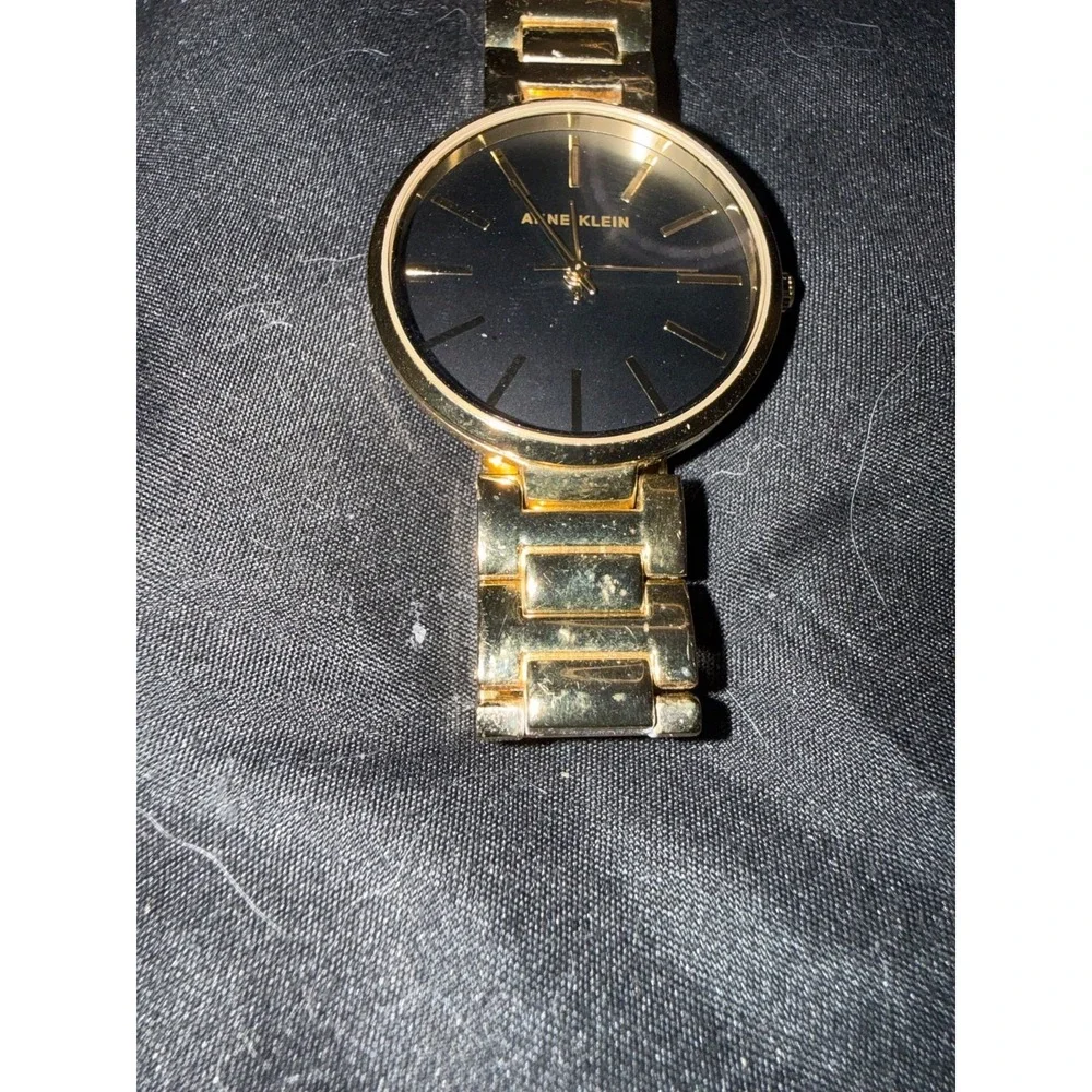 Anne Klein watch gold tone